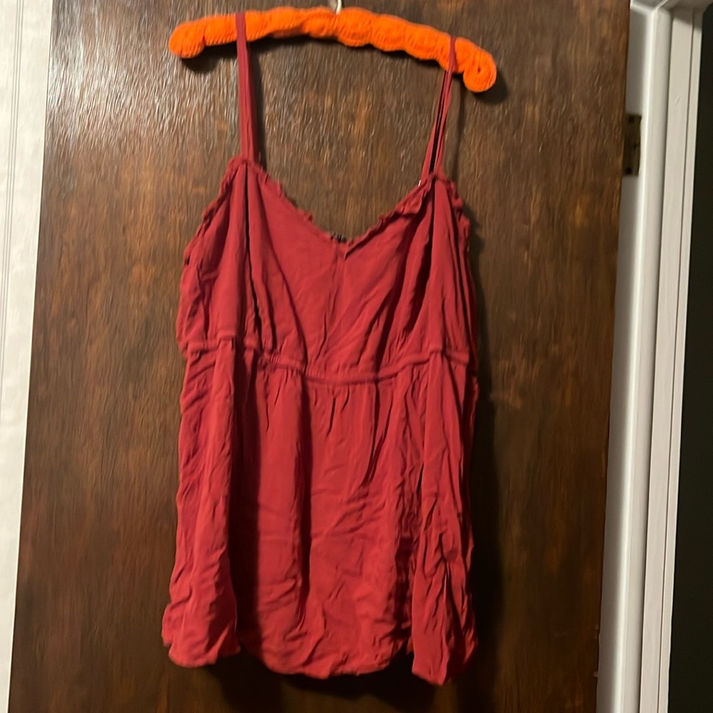 Torrid size 4 rust colored tank top with adjustable straps